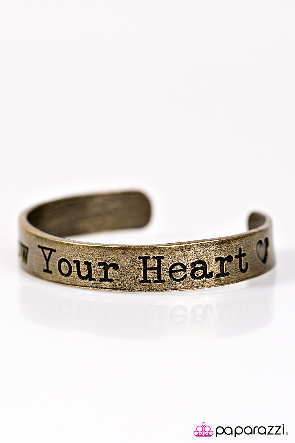 Wherever Your Heart Takes You - Brass - Paparazzi Accessories - Pretty Girl Jewels