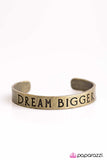 Dream Bigger - Brass - Paparazzi Accessories - Pretty Girl Jewels