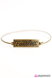 Live Fearlessly - Brass - Paparazzi Accessories - Pretty Girl Jewels