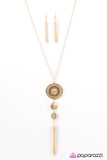 Courage Is My Compass - Gold - Paparazzi Accessories - Pretty Girl Jewels