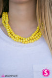 Summer Mai Tai - Yellow- Paparazzi Accessories - Pretty Girl Jewels