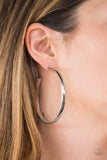 Beverly Hills Hoop - Silver - Paparazzi Accessories - Pretty Girl Jewels