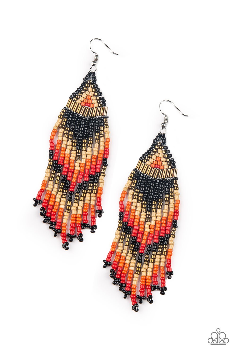Colors Of The Wind - Black Earring - Paparazzi Accessories