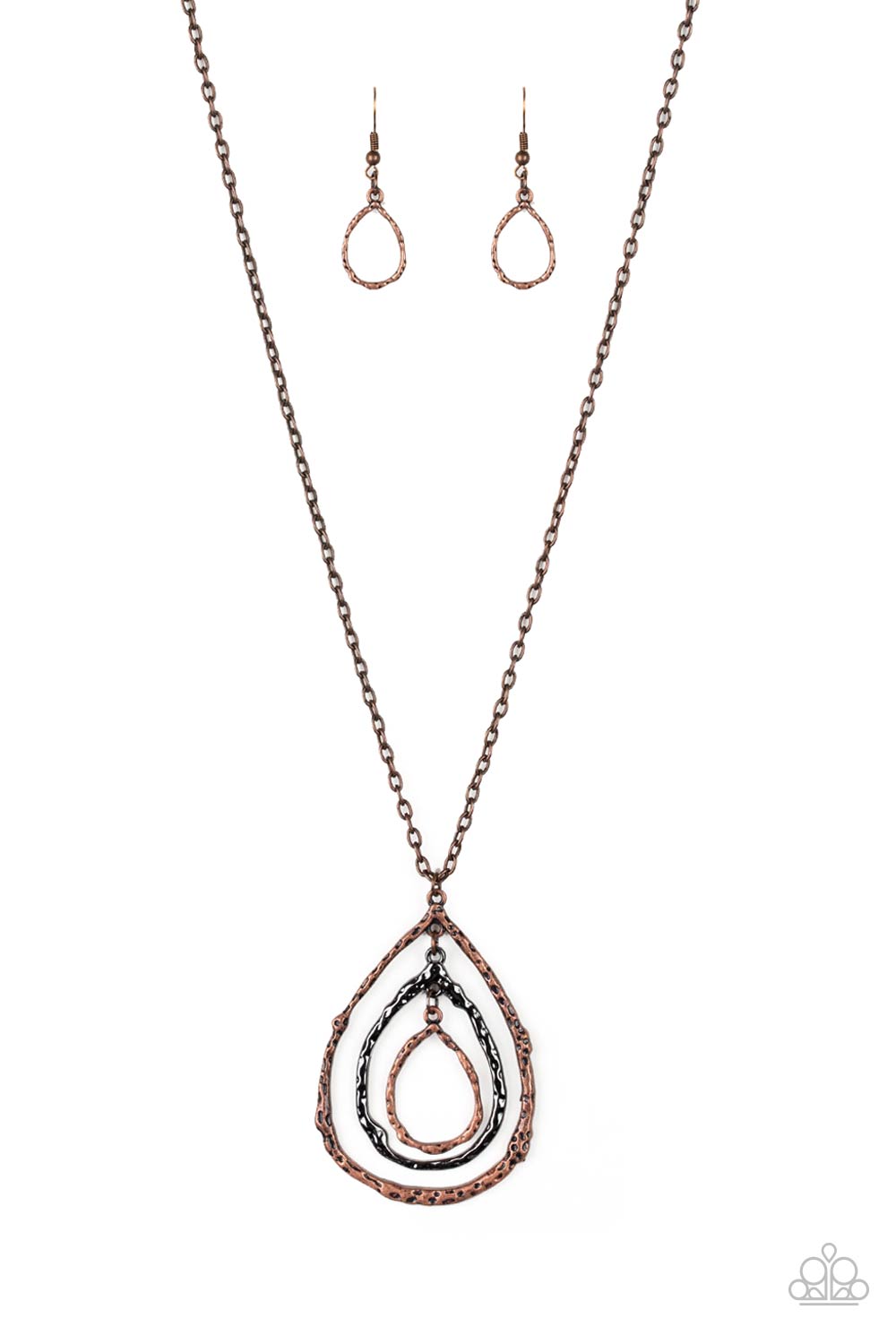 Paparazzi Accessories - Going For Grit - Copper Necklace