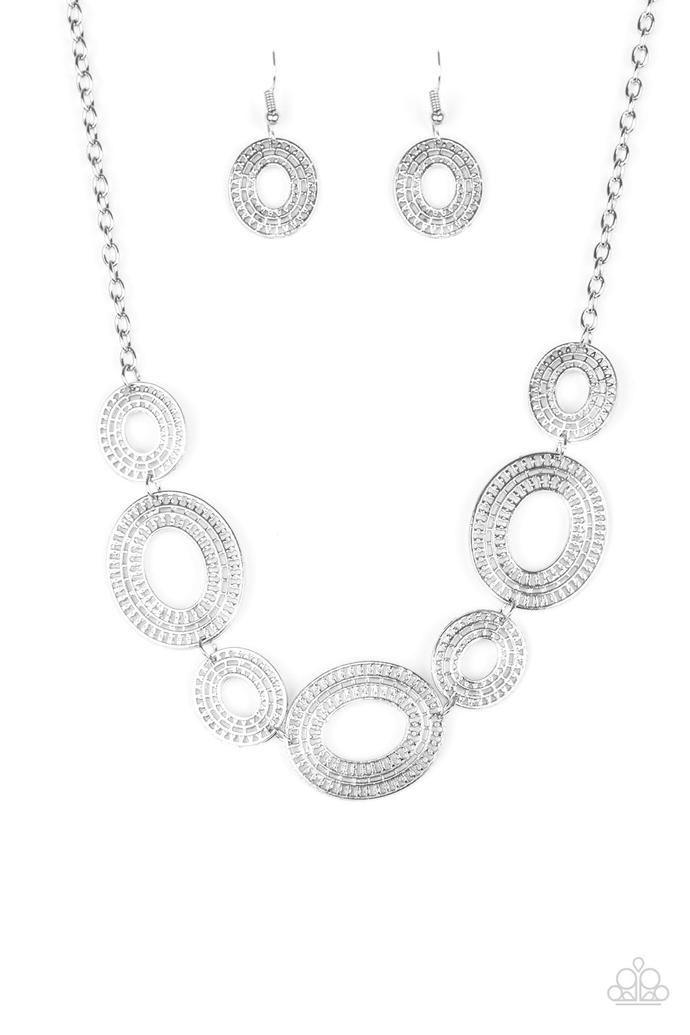 Paparazzi Accessories - Basically Baltic - Silver Necklace