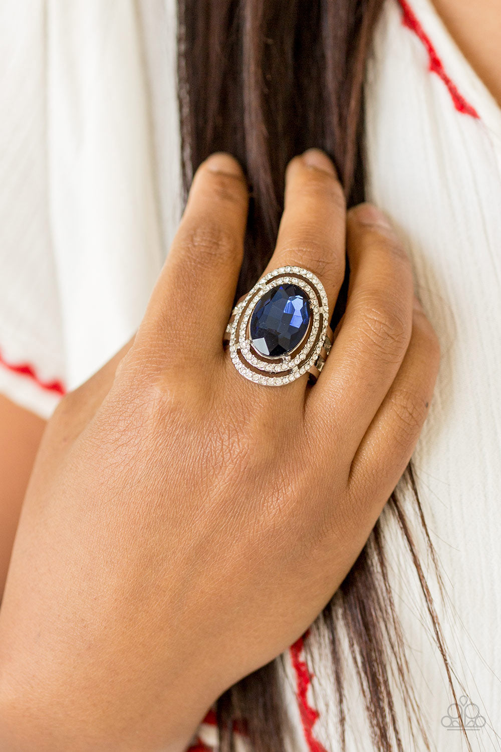 Paparazzi Accessories - Making History - Blue Ring