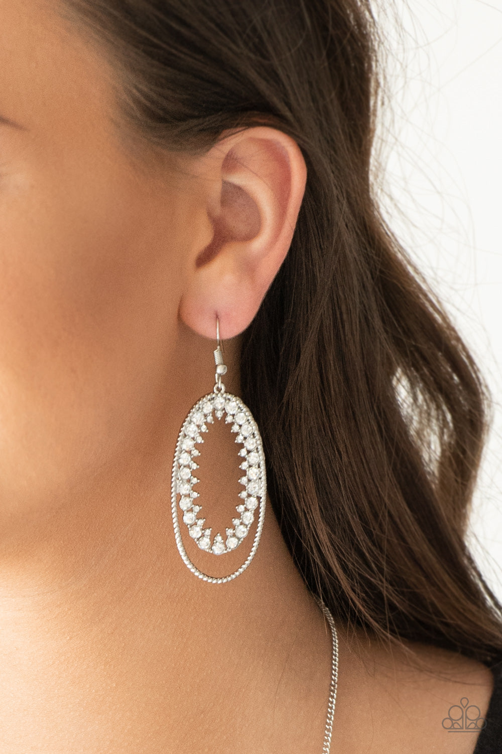 Paparazzi Accessories - Marry Into Money - White Earrings