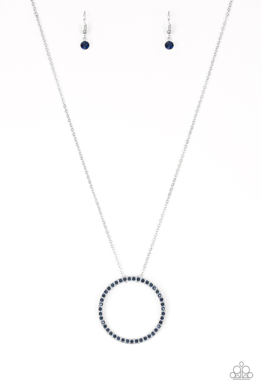 Paparazzi Accessories  - Center Of Attention - Blue Necklace
