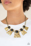 Paparazzi Accessories - Cougar - Brass Necklace