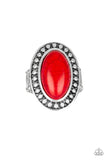 Desert Heat - Red - Paparazzi Accessories - Pretty Girl Jewels
