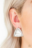 Paparazzi Accessories - Exalted Elegance - White Earring