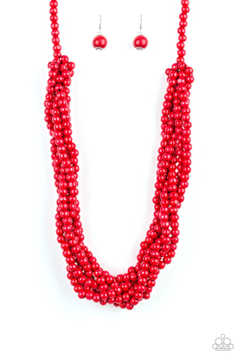 Tahiti Tropic - Red - Paparazzi Accessories - Pretty Girl Jewels