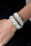 CRUSH To Conclusions - White - Paparazzi Accessories - Pretty Girl Jewels