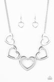 Hearty Heart - Silver - Paparazzi Accessories - Pretty Girl Jewels