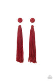 Tightrope Tassel - Red- Paparazzi Accessories - Pretty Girl Jewels