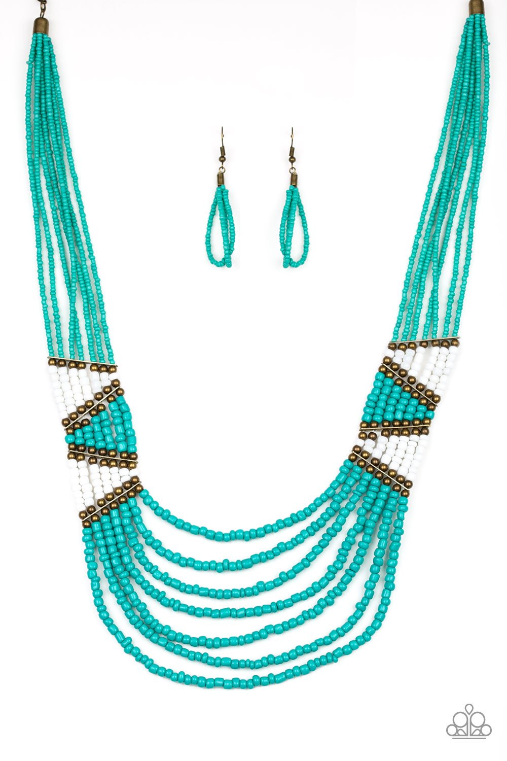 Outback Outing - Blue - Paparazzi Accessories - Pretty Girl Jewels