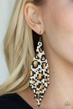 Bodacious Bombshell - White Earring - Paparazzi Accessories - Pretty Girl Jewels