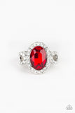 Magnificent Majesty - Red - Paparazzi Accessories - Pretty Girl Jewels