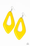 A SHORE Bet - Yellow Earring - Paparazzi Accessories - Pretty Girl Jewels