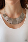 Paparazzi Accessories - More Roar - Silver Necklace
