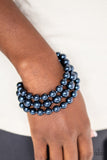 Total PEARL-fection - Blue - Paparazzi Accessories - Pretty Girl Jewels