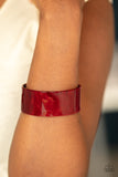 Paparazzi Accessories - Glaze Over - Red Bracelet
