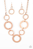 Paparazzi Accessories - Ringed in Radiance - Copper Necklace