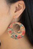 Put A Cork In It - Red Earrings - Paparazzi Accessories - Pretty Girl Jewels