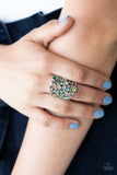 Glitter Flirt - Multicolor Ring - Paparazzi Accessories