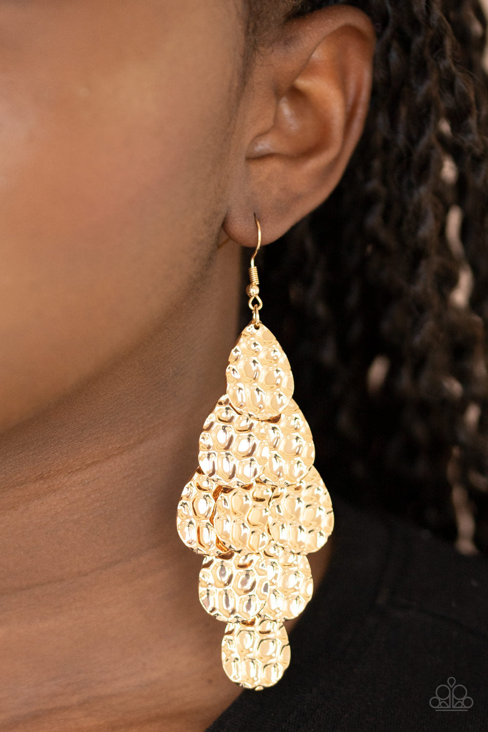 Paparazzi Accessories - Instant Incandescence - Gold Earrings