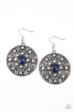 GLOW Your True Colors - Blue Earring - Paparazzi Accessories