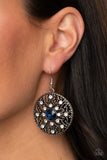 GLOW Your True Colors - Blue Earring - Paparazzi Accessories