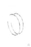 Paparazzi Accessories - Out of Control Curves - Silver Earring