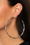 Paparazzi Accessories - Out of Control Curves - Silver Earring