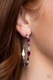 Paparazzi Accessories - There Goes The Neighborhood - Pink Earring