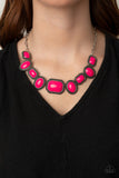 Paparazzi Accessories - Lets Get Loud - Pink Necklace