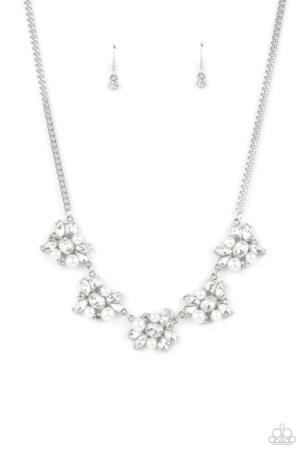 Paparazzi Accessories - HEIRESS of Them All - White Necklace - EMP Exclusive 2021