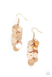 Paparazzi Accessories - Hear Me Shimmer - Gold Earrings