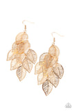 Paparazzi Accessories - Limitlessly Leafy - Gold Earring