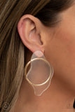 Paparazzi Accessories - Clear The Way! - Gold Earring