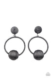 Paparazzi Accessories - Social Sphere -Black Earring