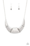 Paparazzi Accessories - Going Through Phases - Silver Necklace