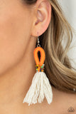 Paparazzi Accessories - The Dustup - Orange Earring