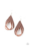 Paparazzi Accessories - Thats A STRAP - Brown Earring