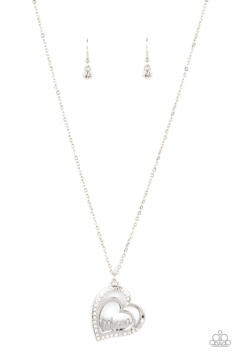 Paparazzi Accessories - A Mothers Heart - White Necklace