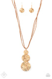 Circulating Shimmer - Gold Necklace
