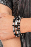 Paparazzi Accessories - Dynamic Dazzle - Black Bracelet
