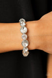Paparazzi Accessories - Still GLOWING Strong - White Bracelet